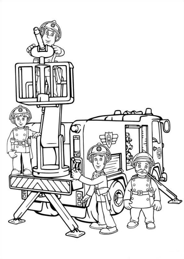 Kids-n-fun.com | 38 coloring pages of Fireman Sam
